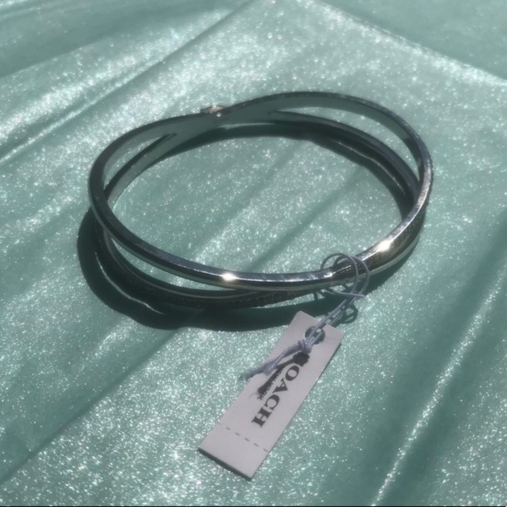 silver coach bracelet/bangle - Picture 2 of 3